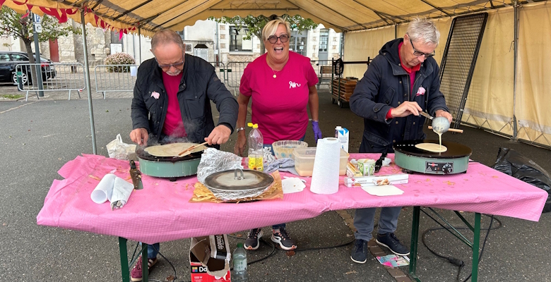 Crêpes sur le marché